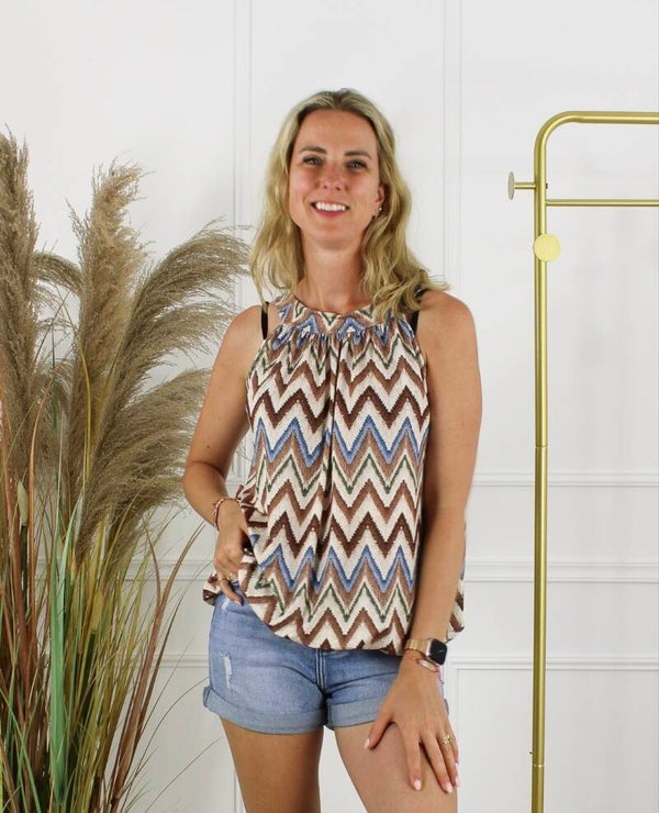Haltertop Lizzy zigzag