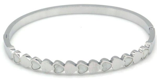 Bangle Silver Hearts