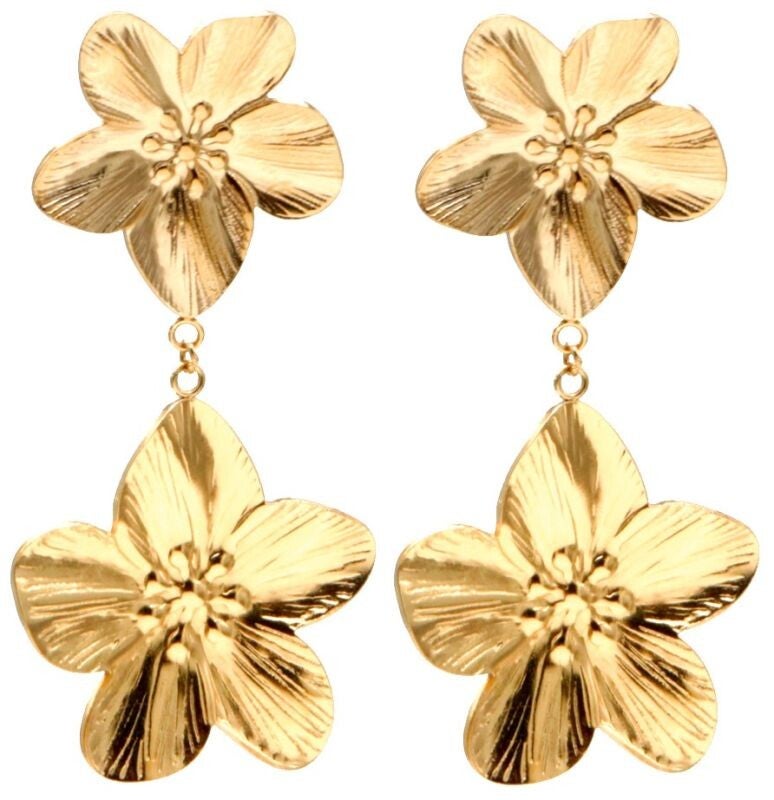 Oorbellen Flowers gold
