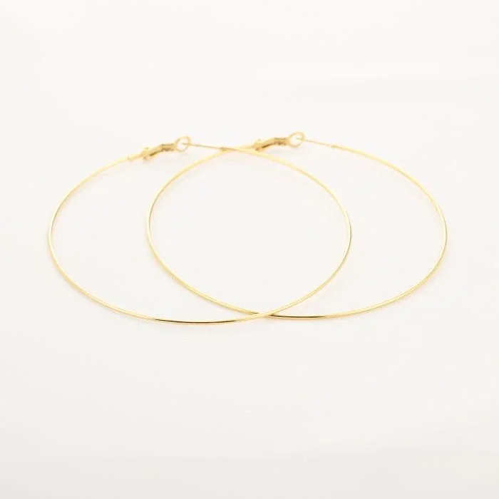 Oorbellen rond goudkleurig