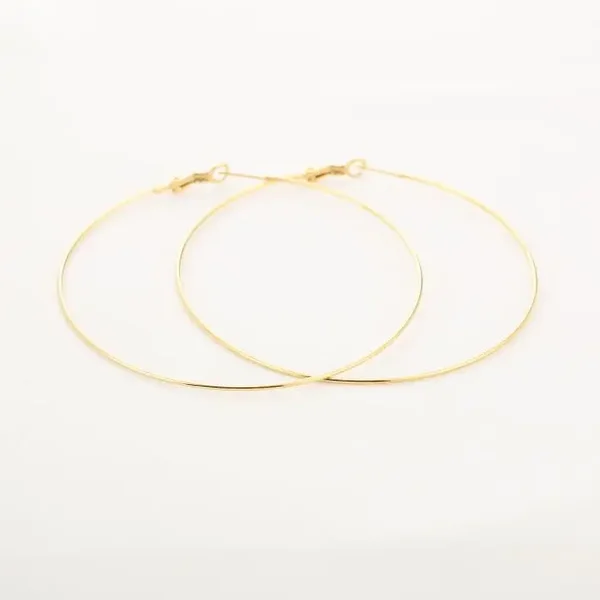 Oorbellen rond goudkleurig