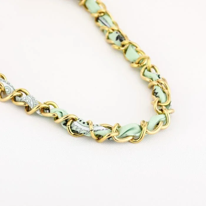 Ketting met bandana groen