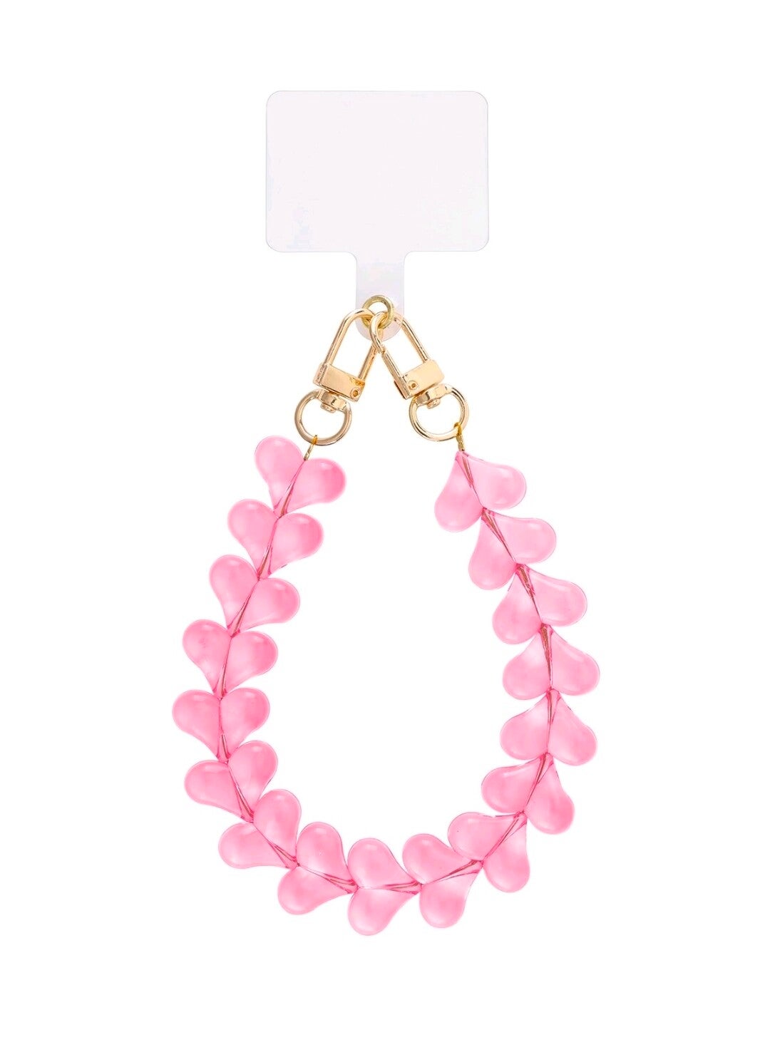 Telefoon koord shiny small hearts