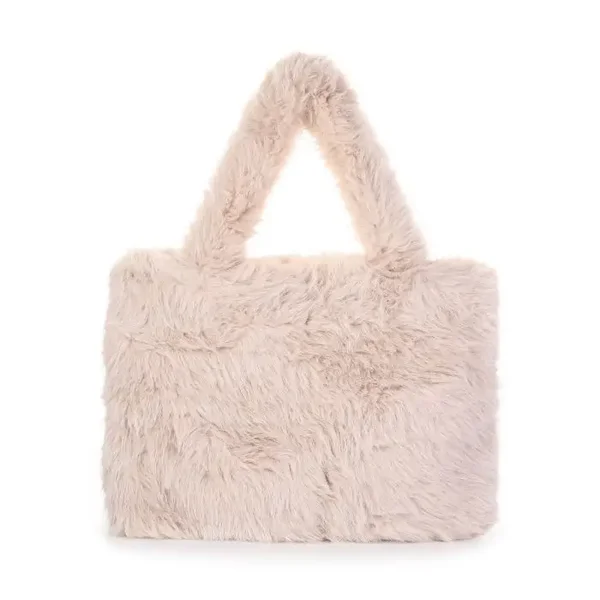 Fluffy tas beige