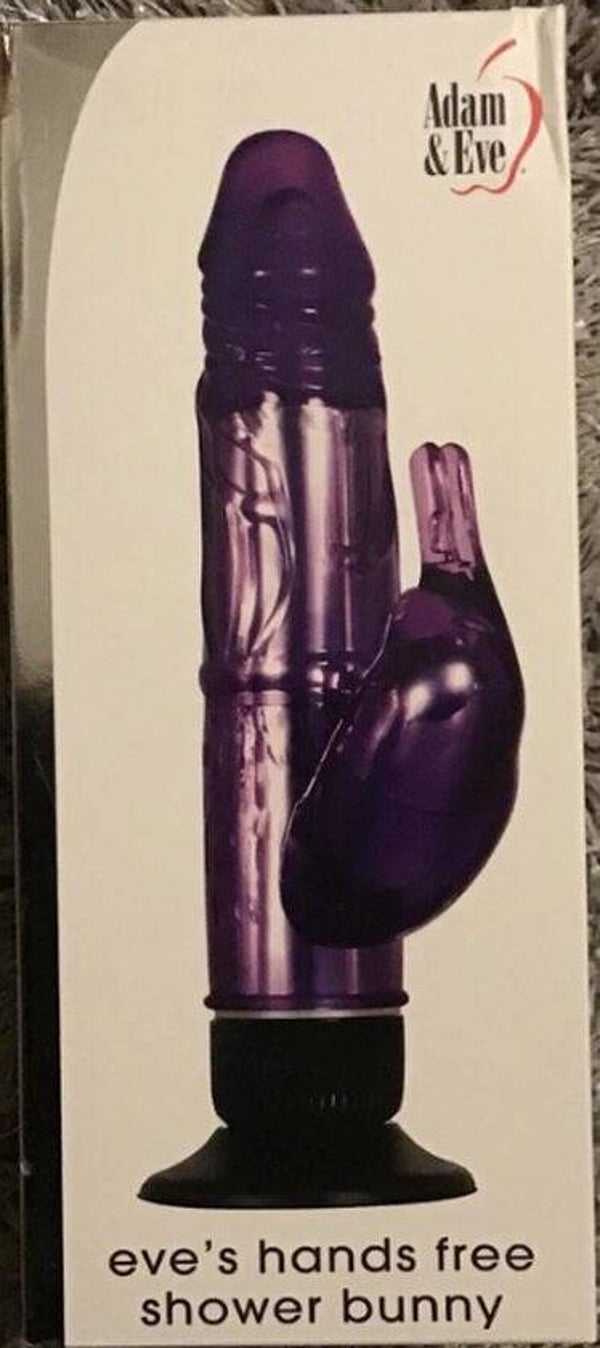 Adam & Eve Eve's Hands Free Shower Bunny Rabbit Vibrator Paars