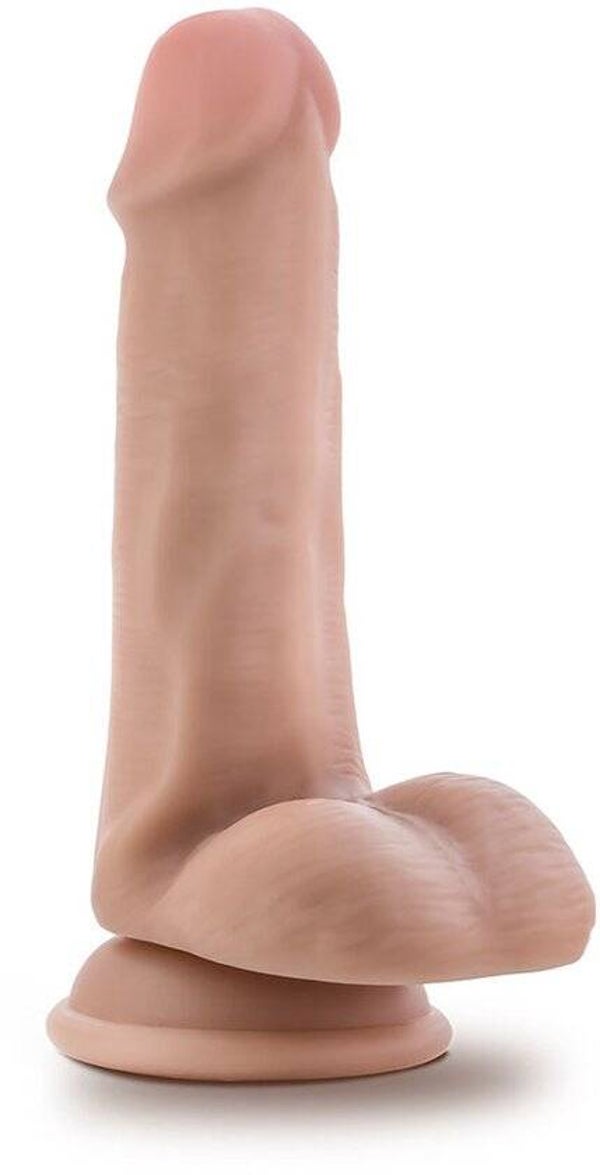 Blush Dildo Bruin 16 cm  Zuignap Dubbele Stimulatie
