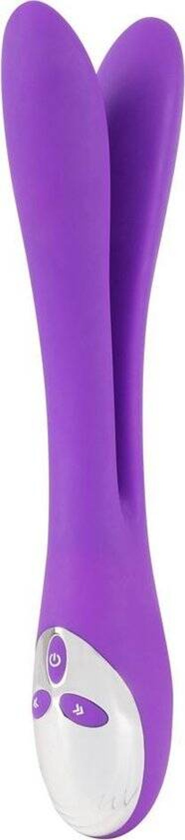 Dubbele en Buigzame Vibrator - Paars