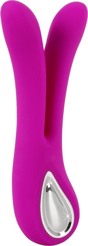 Dubbele Vibrator met Handvat - Roze XouXou