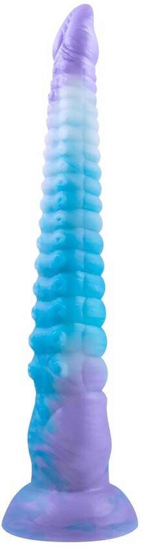 NMC 12 inch siliconen Monster dildo glow-in-dark - Multicolor - 31.2 cm