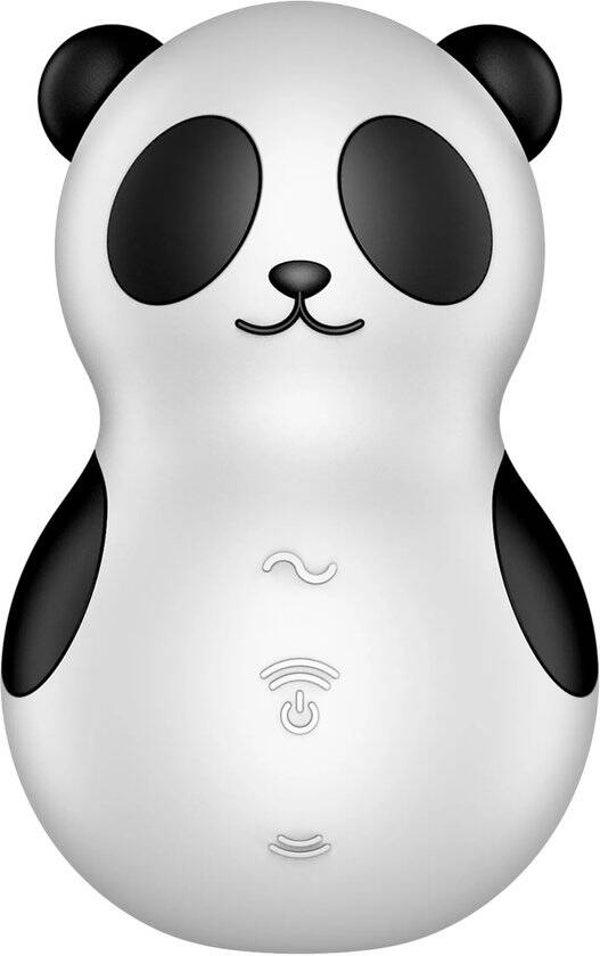 Satisfyer pocket Panda - Dubbele Air Pulse Vibrator - Zwart/Wit