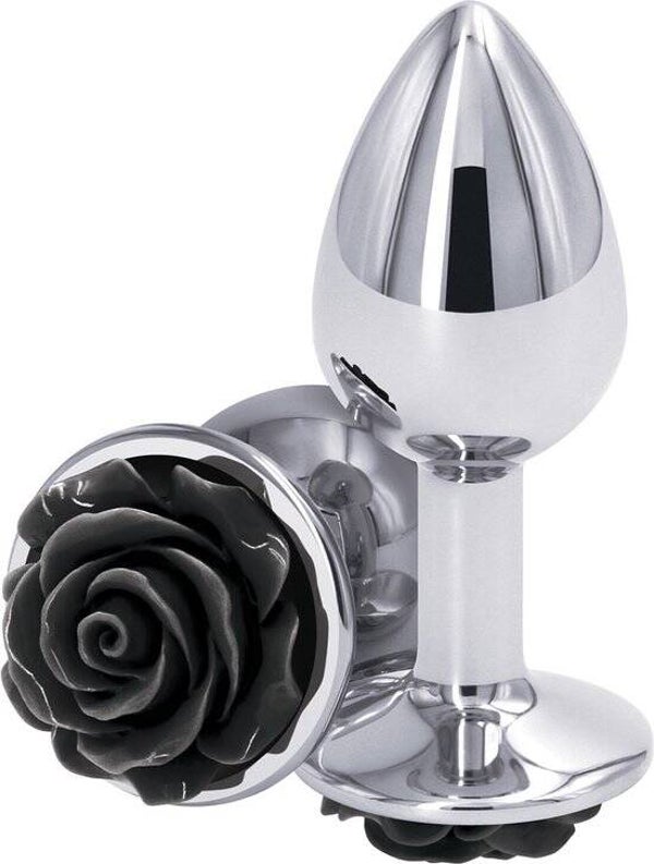 Buttplug Rose Small Zwart