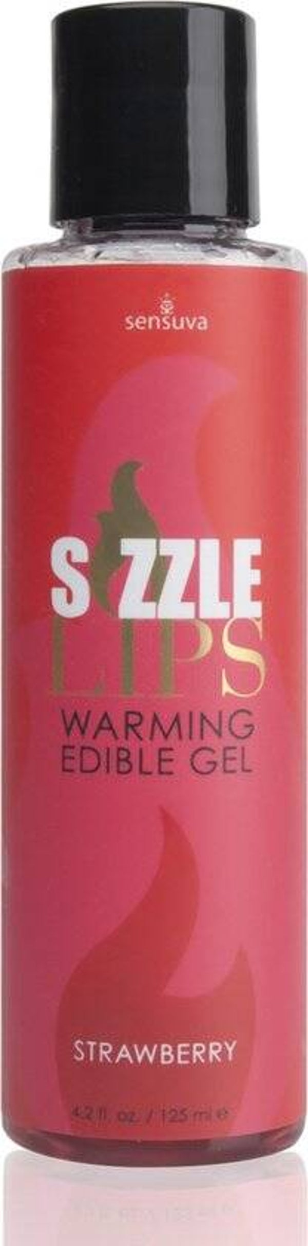 Sensuva - Sizzle Lips Verwarmende Eetbare Gel Aardbei 125 ml