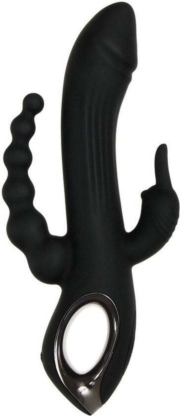 Trifecta Rabbit Vibrator Evolved Zwart