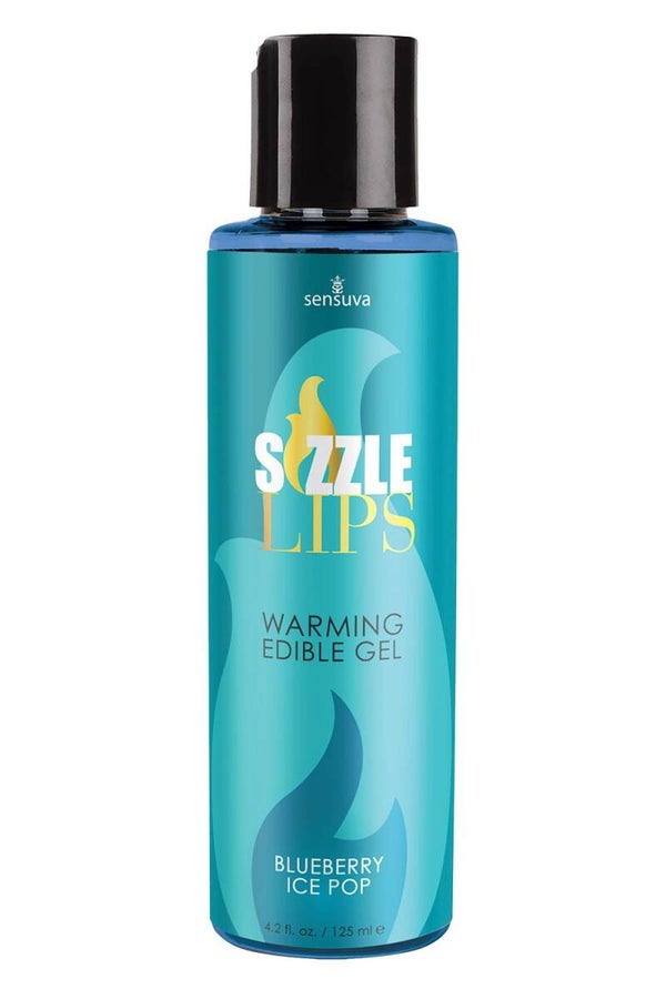 Sensuva - Sizzle Lips Verwarmende Eetbare Gel Bosbessen ijs 125 ml