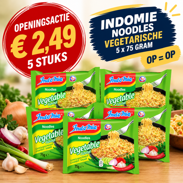 Indomie Instant Noodles Vegetable – 5 Stuks