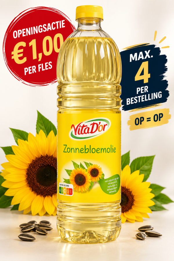 Vita D’or Zonnebloemolie – 1 Liter