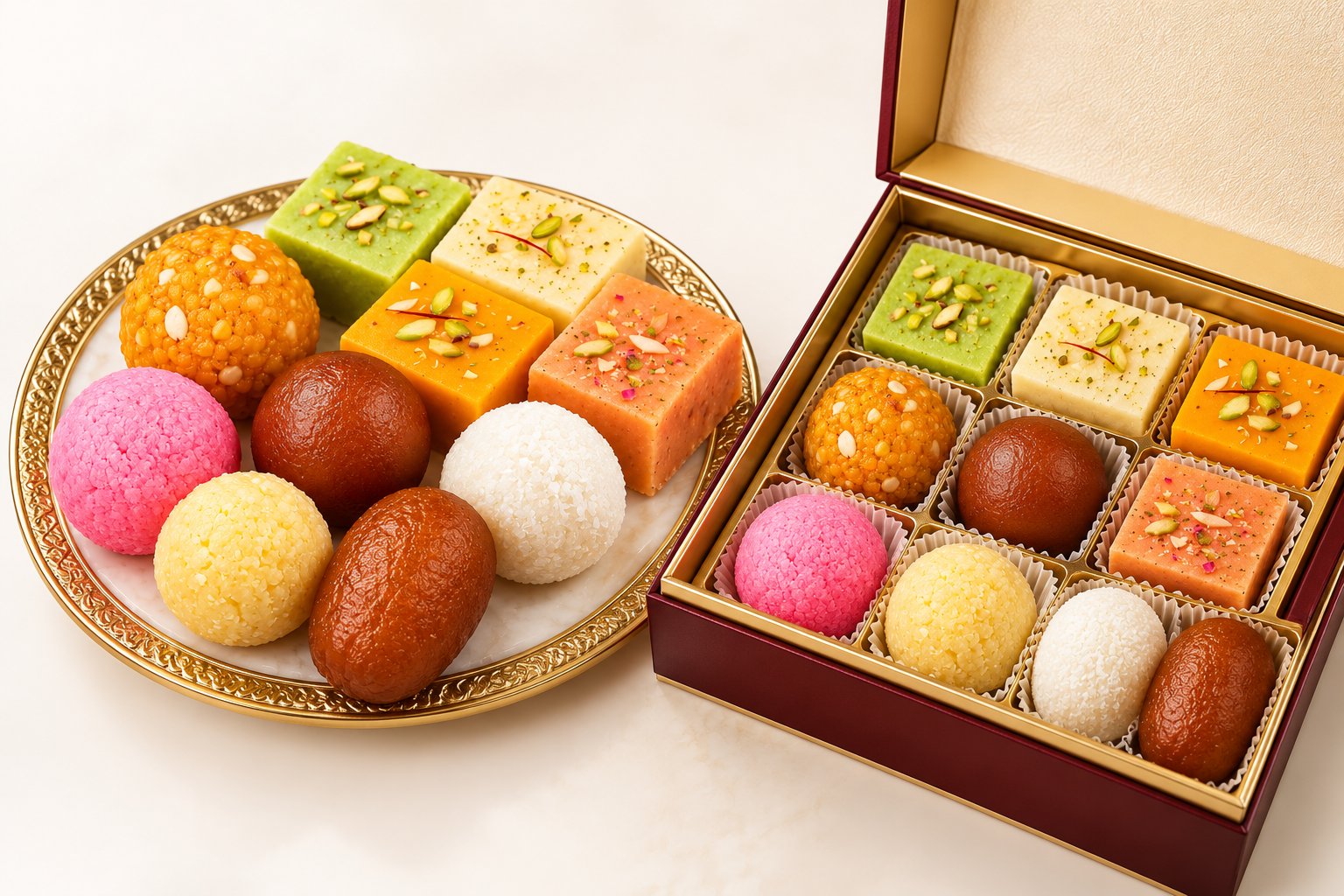 vers Mitai Mix (1 kg) – Indiaase & Pakistaanse Lekkernijen van Nirala Sweets