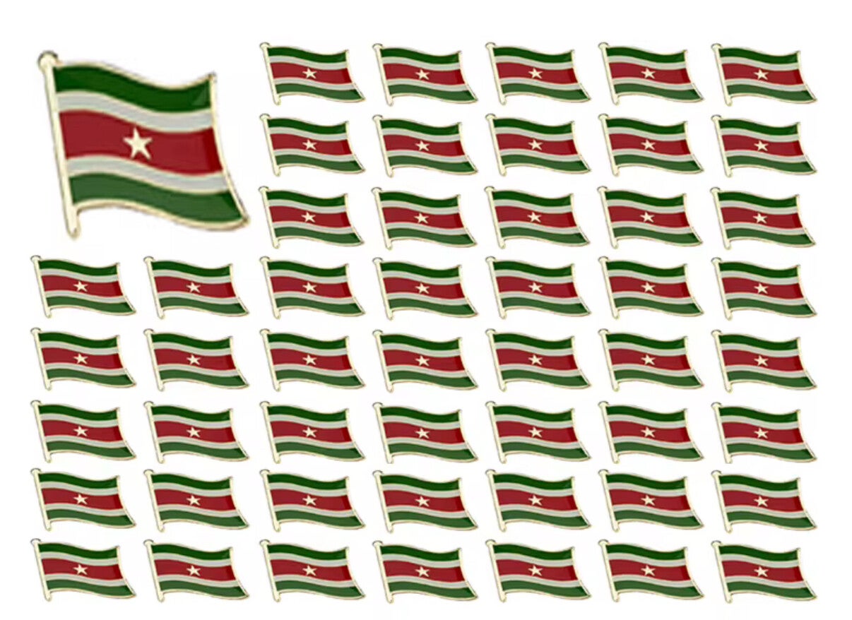 Suriname Nationale Vlag Reversspeld