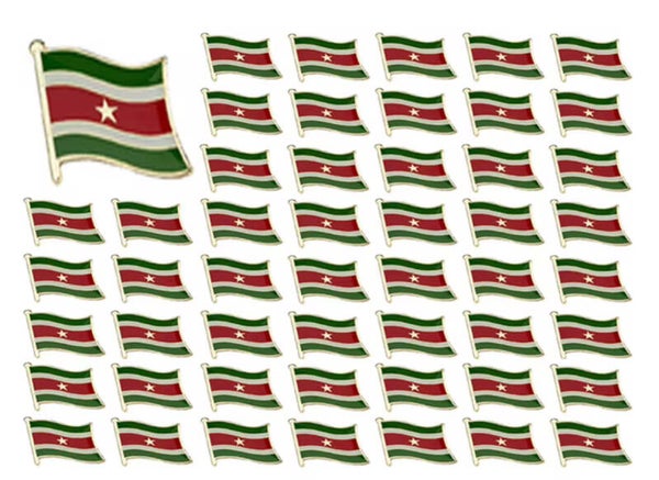 Suriname Nationale Vlag Reversspeld