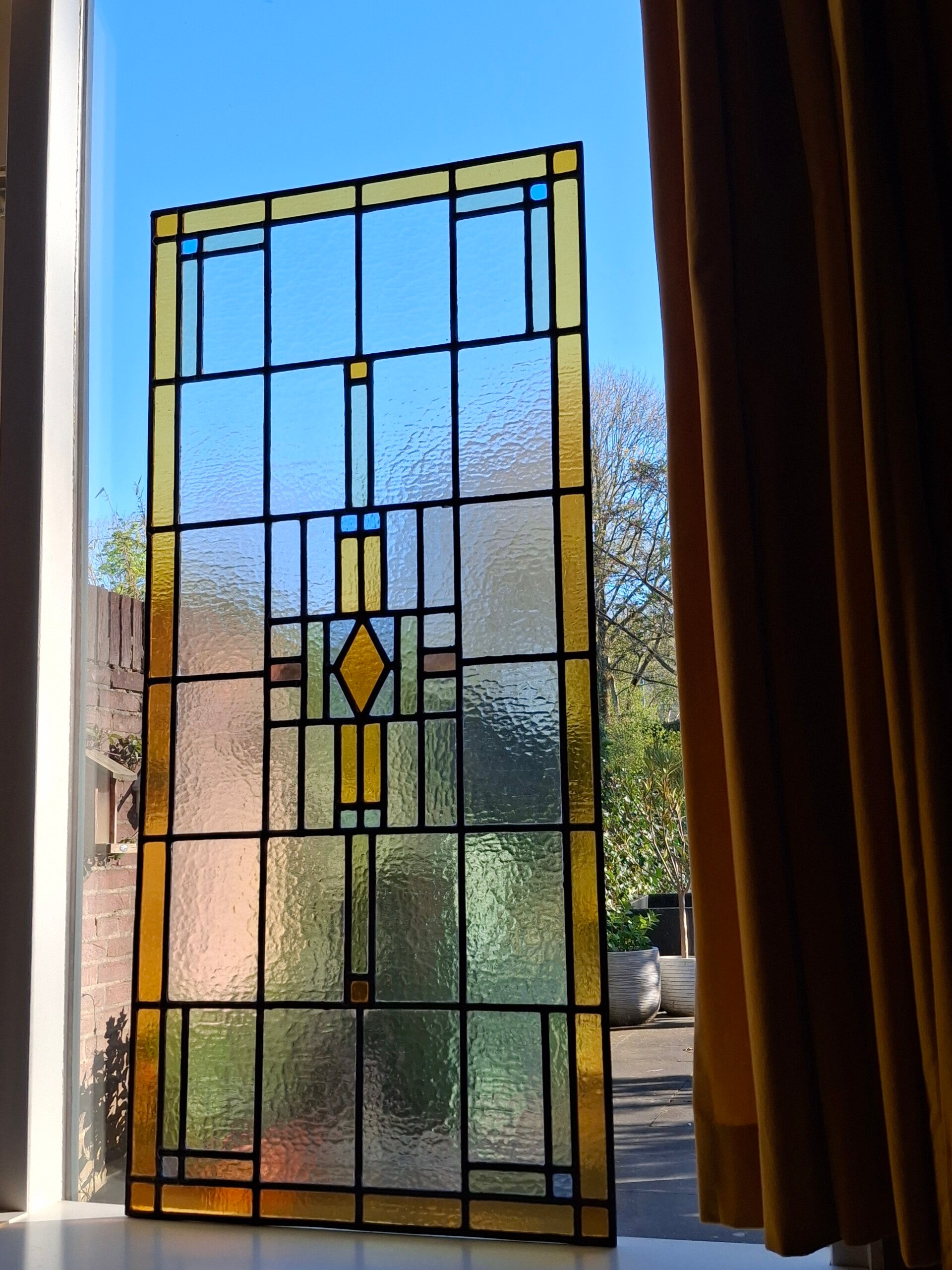 Glas in lood voorzetraam