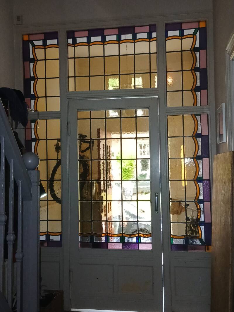 Glas in lood ensuite deur Rotterdam