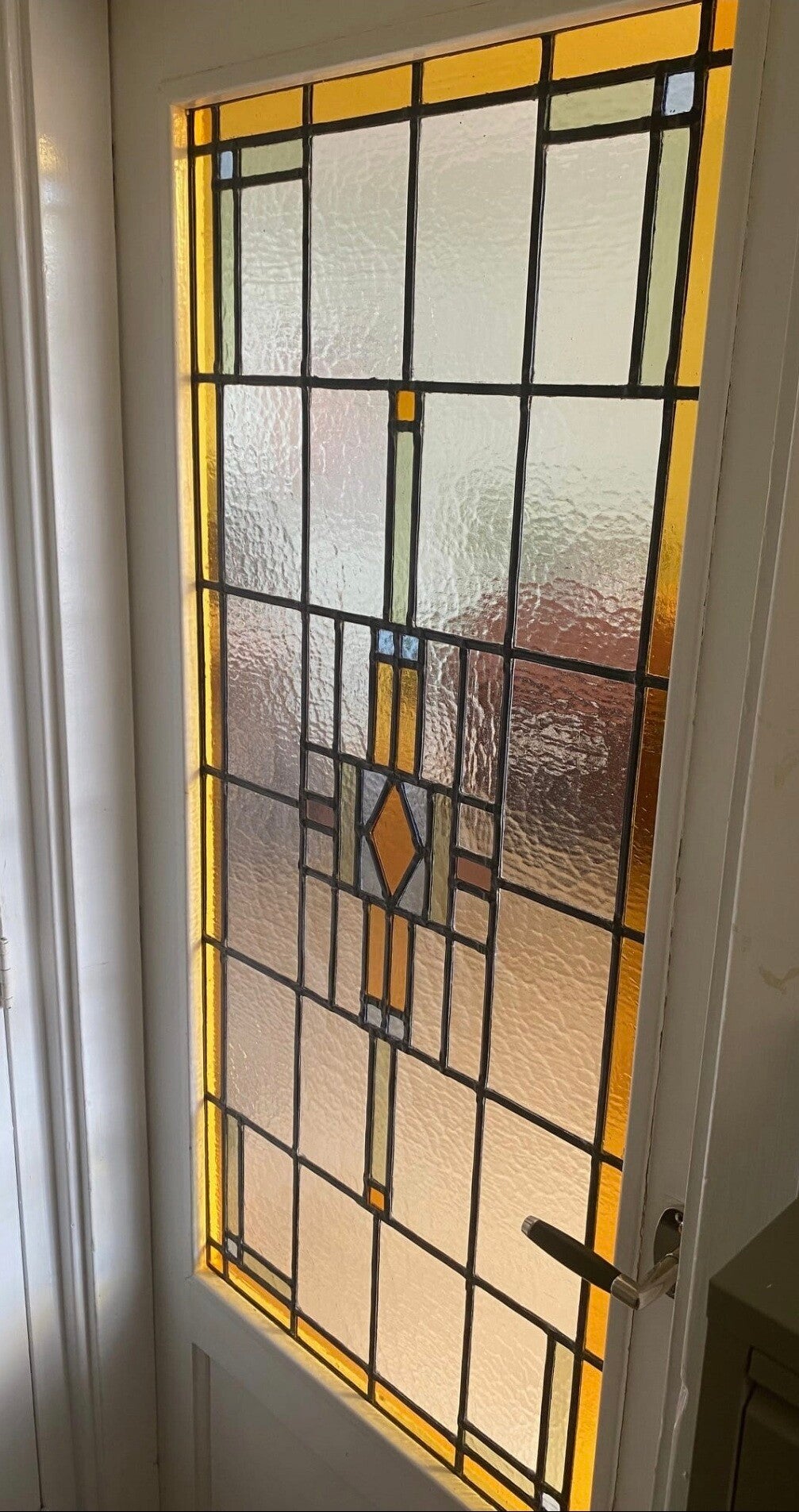 glas in lood paneel binnendeur