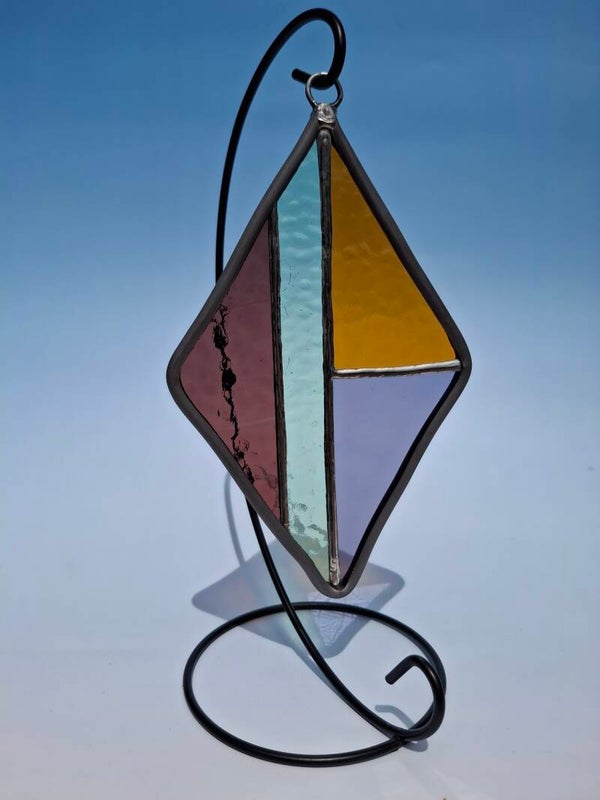 Glas in lood decoratie - tafelhanger wieber