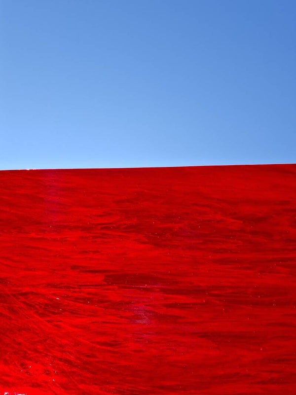 29.Glas rood - Glas in lood