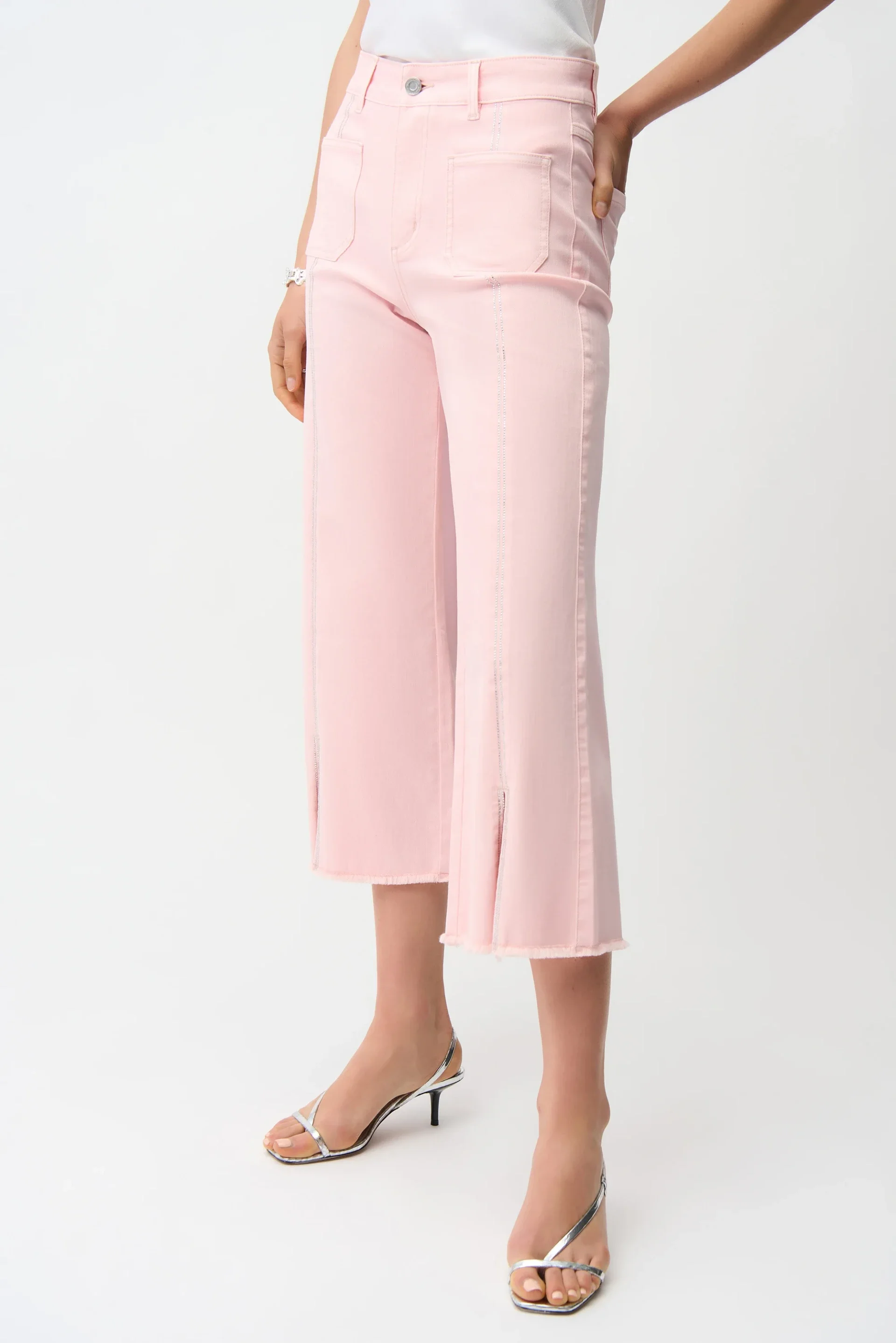Joseph Ribkoff - Jeans With Embellished Front Seam - Petal Pink
