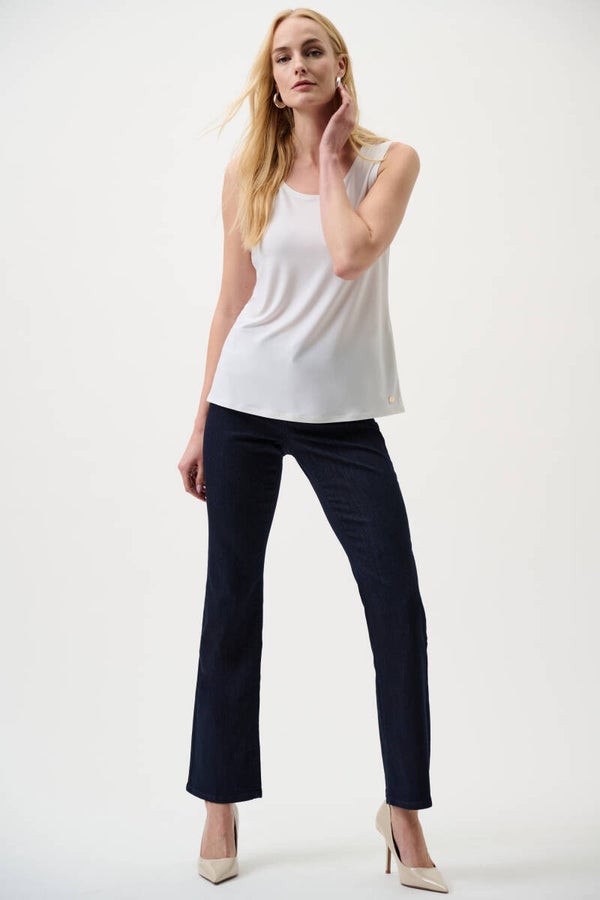 Joseph Ribkoff - Classic Bootcut Stretch Jeans - Denim Dark Blue
