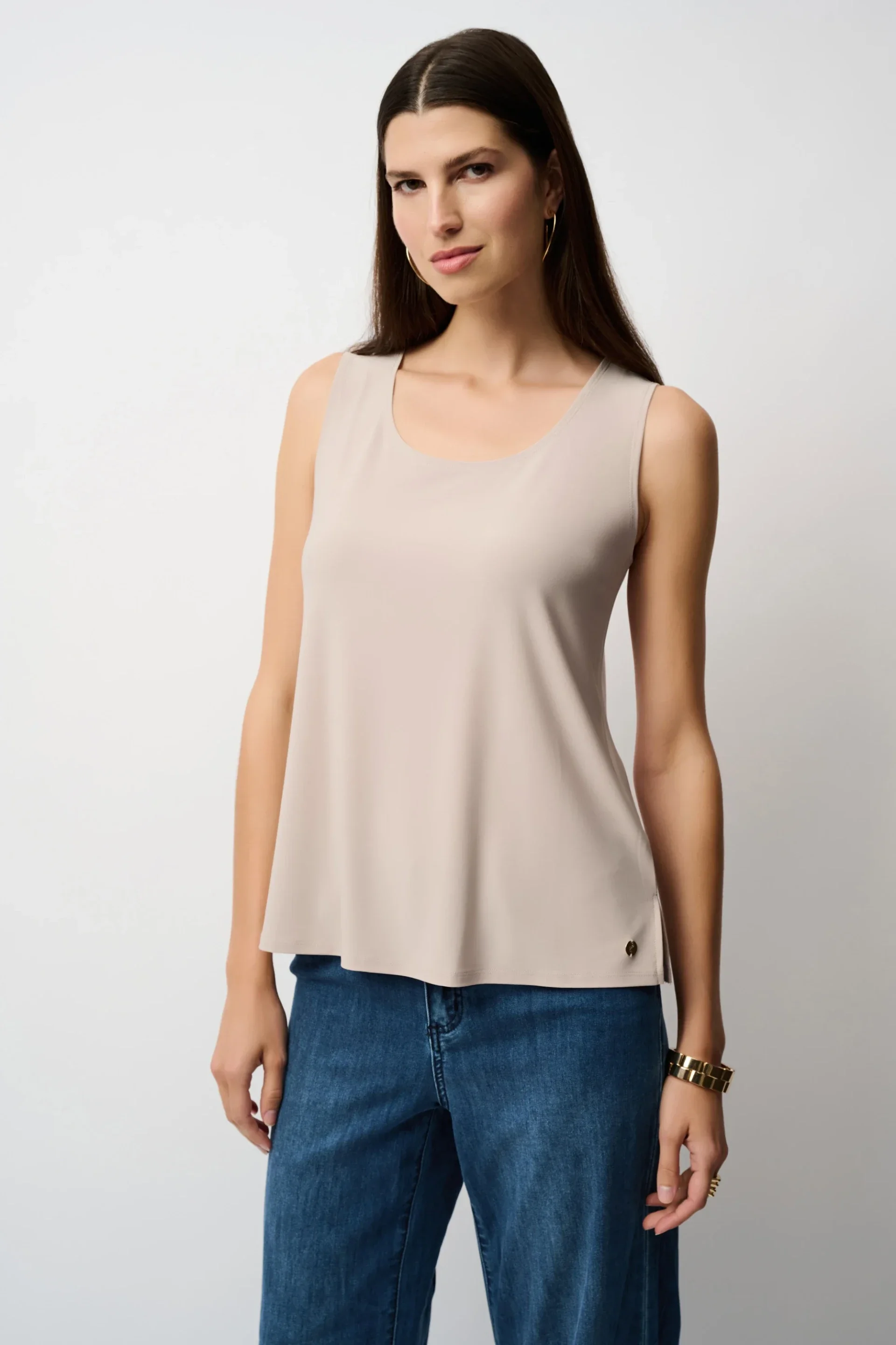 Joseph Ribkoff - Silky Knit Scoop Neck Camisole - Moonstone