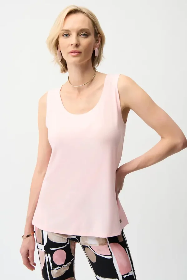 Joseph Ribkoff - Silky Knit Scoop Neck Camisole - Petal Pink