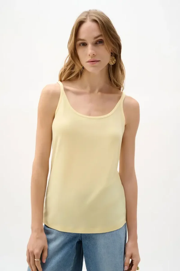 Joseph Ribkoff - Silky Knit Fitted Camisole - Mellow Yellow