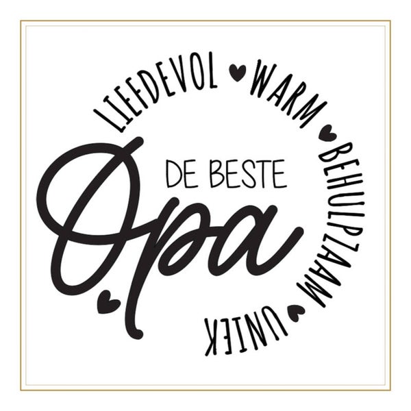 Sticker Beste Opa