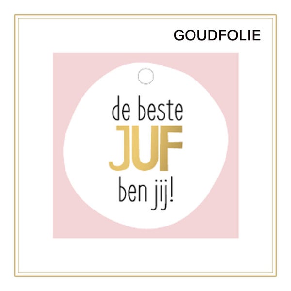 Cadeau label juf