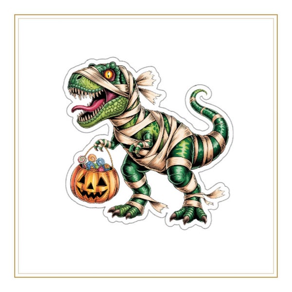 24 Halloween dino uitdeelstickers