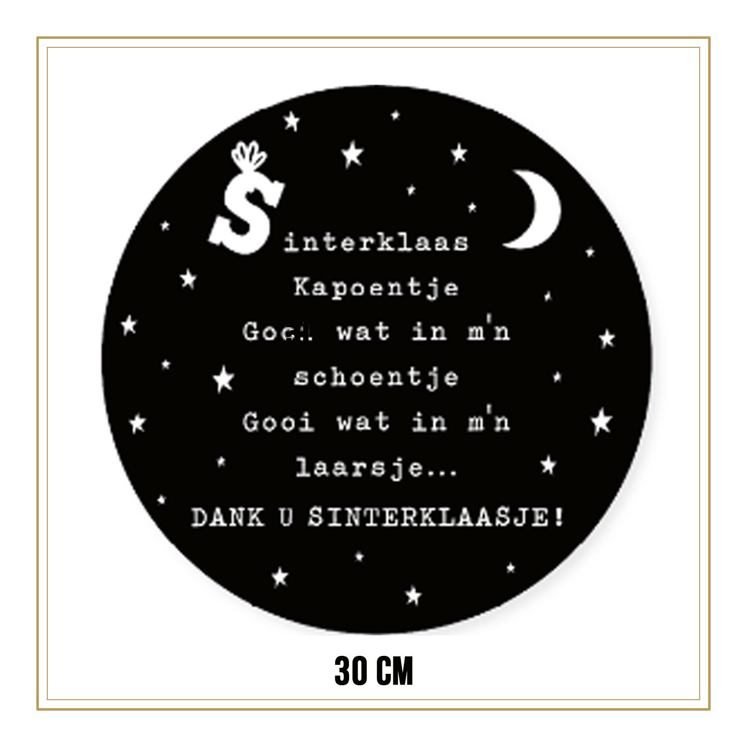 Raamsticker sinterklaas kapoentje