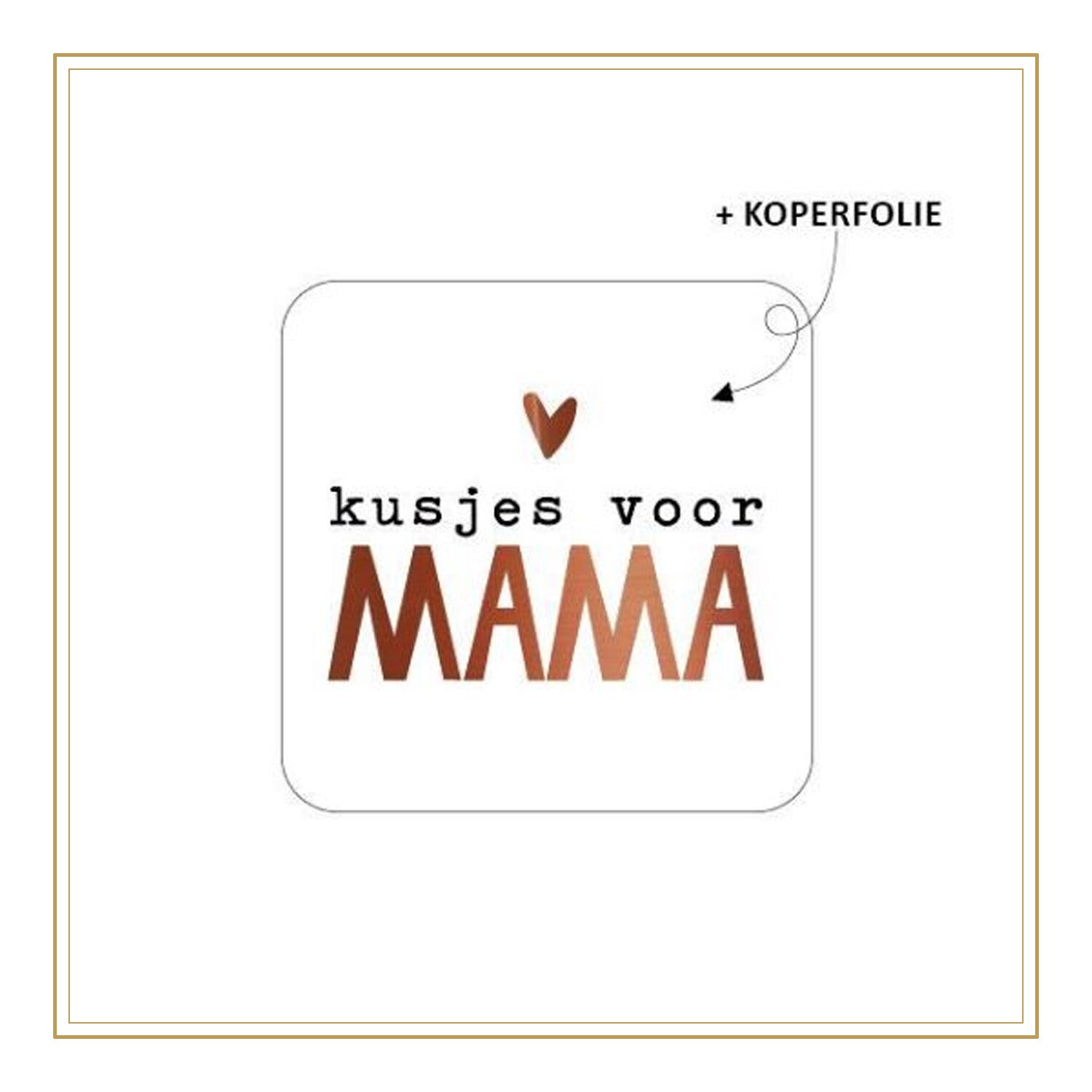kusje voor mama - sticker set 5 stuks