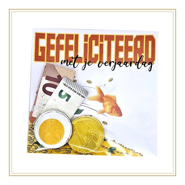 Geldkaart - goudvis