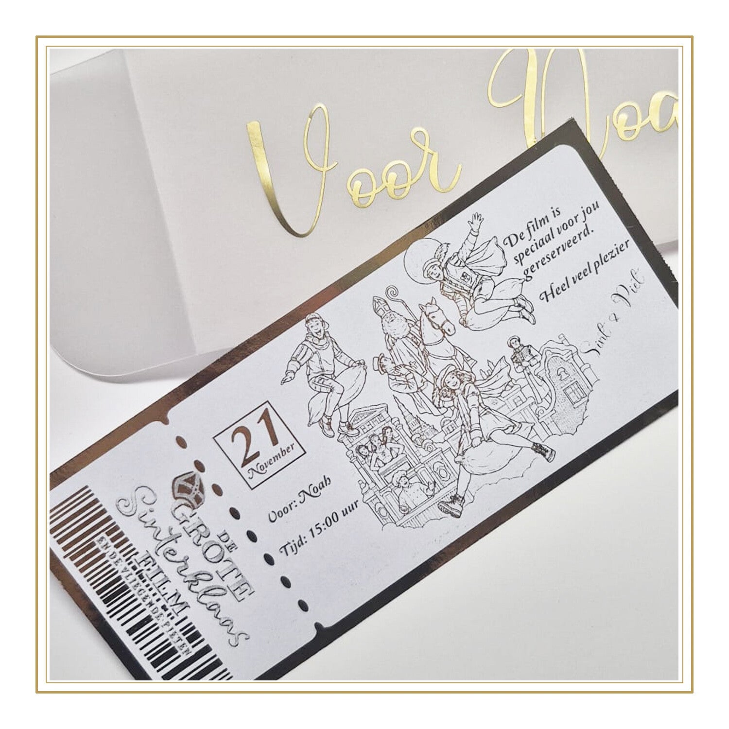 Gouden ticket voor de grote Sinterklaasfilm en de vliegende pieten