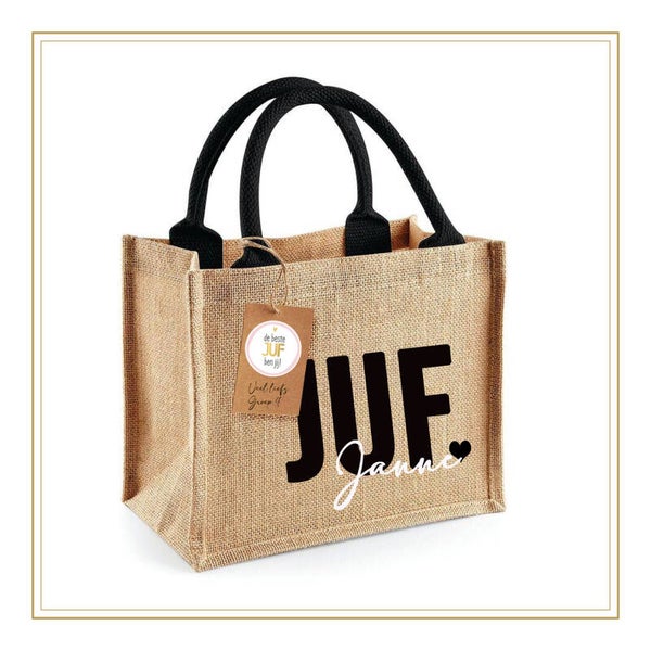 JUF mini shopper met naam