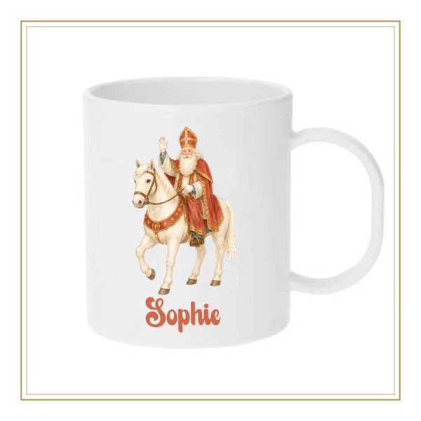 Kunsstof sinterklaas mok