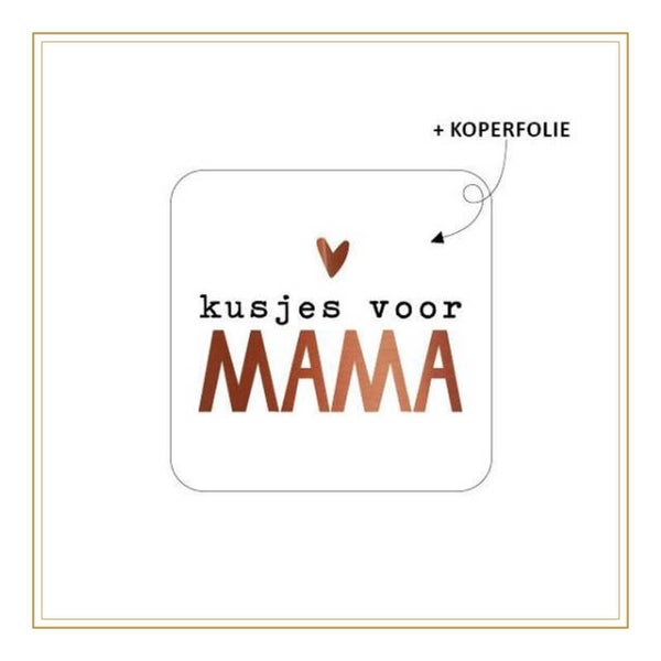 kusje voor mama - sticker set 5 stuks