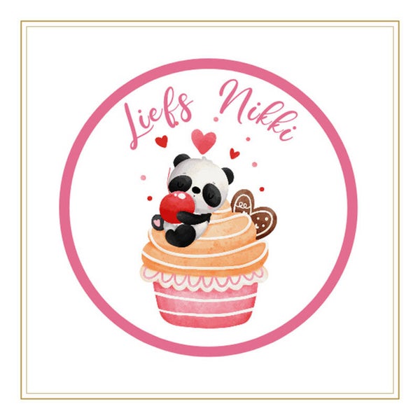 Sluitsticker panda