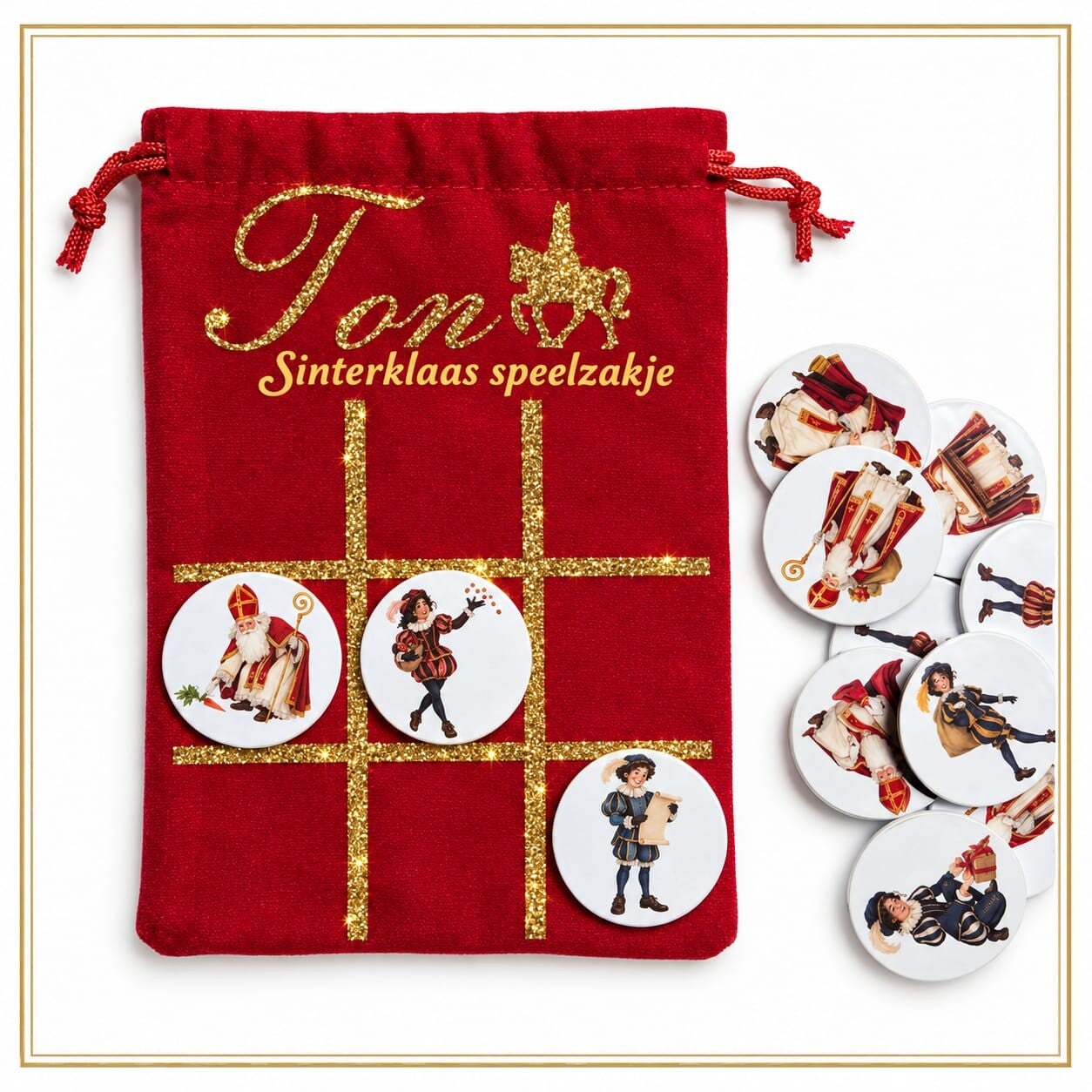 Sinterklaas spelzakje met naam