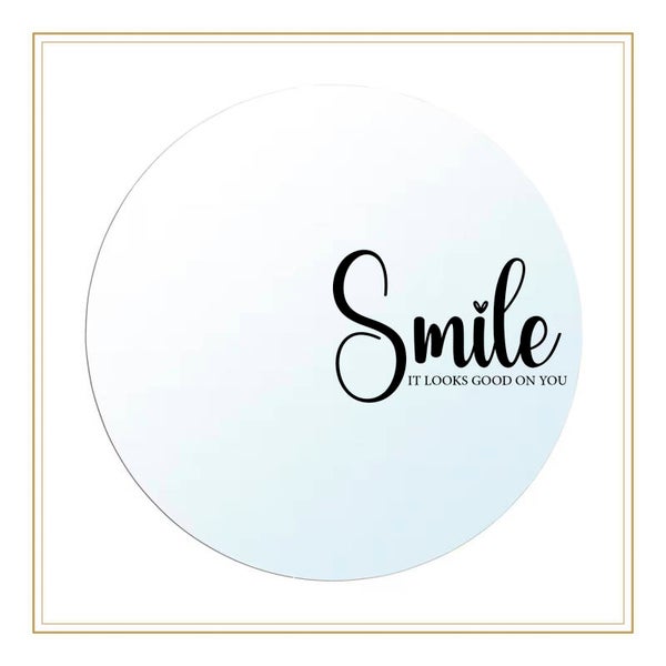 Spiegelsticker smile