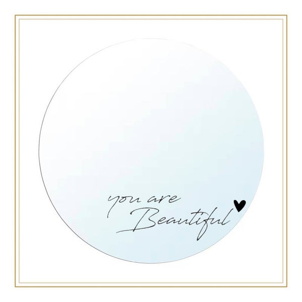 Spiegelsticker you are beautiful