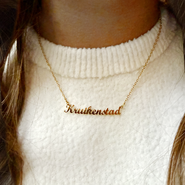 Kruikenstad collier goudkleurig