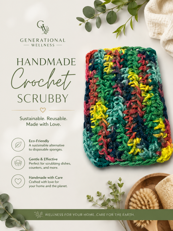🧽🌿 Handmade Scrub Sponge