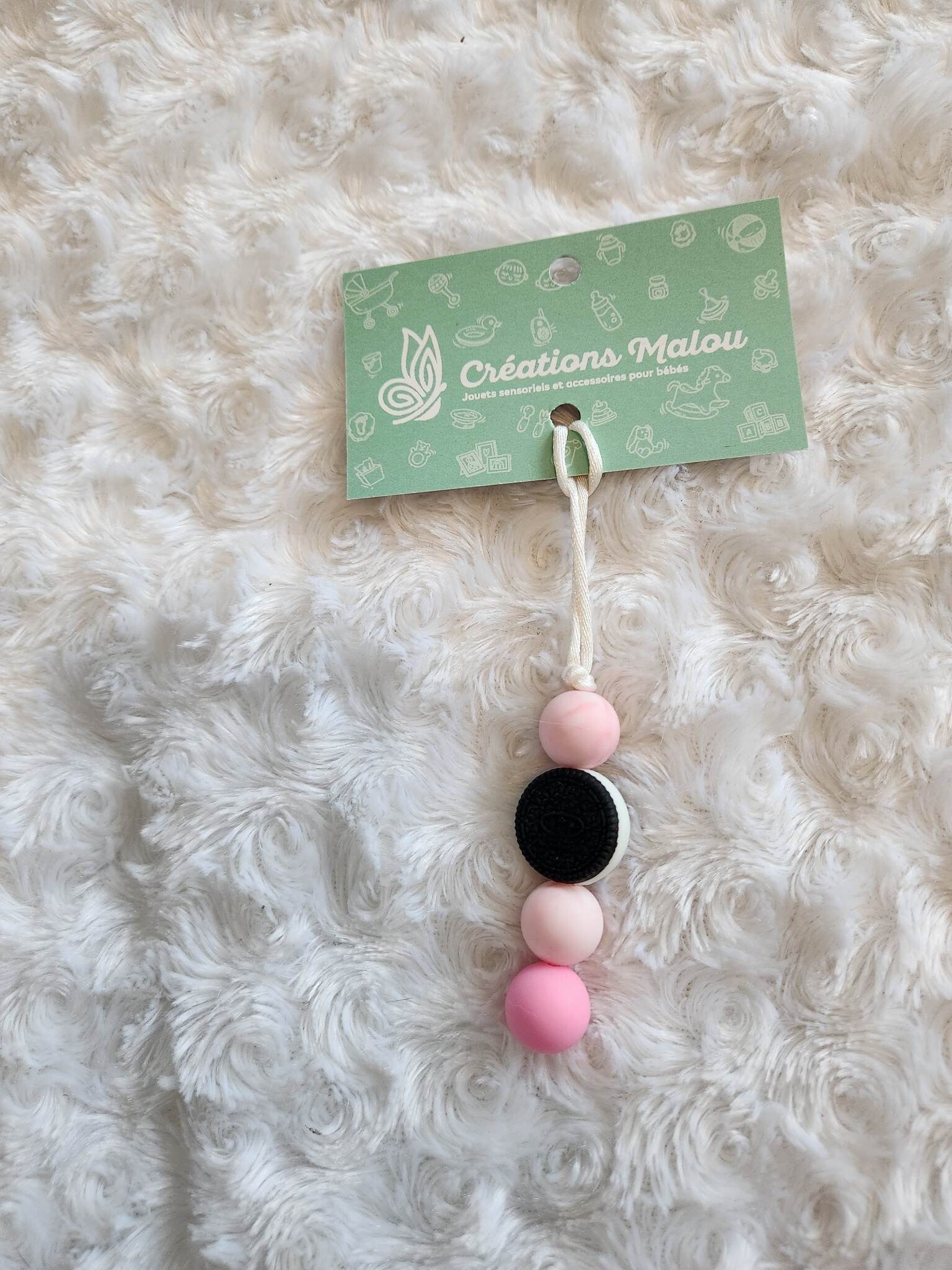 attache zipette/ porte clé oréo